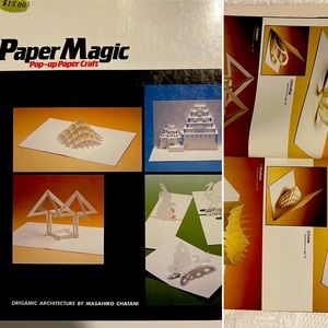 pop-up paper design, book with templates and instructions.